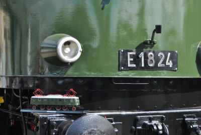 E18 24 im Modell und Orginal Weimar 2017